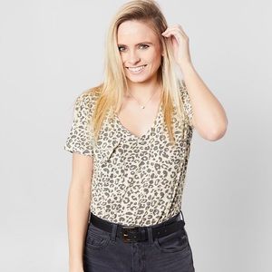 White Crow Printed Leopard T-Shirt